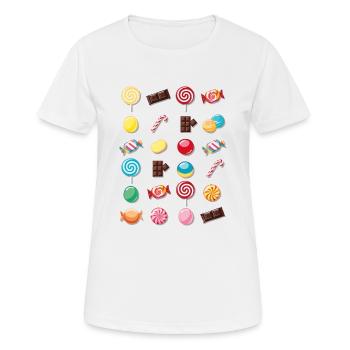 Sweets and sweet treats - Women's Breathable T-Shirt - white - Front - AI Model Female 172 dark (172cm)