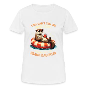 Du bist nicht meine Enkelin - Frauen T-Shirt atmungsaktiv - Weiß - Vorne - AI Model Female 172 dark (172cm)