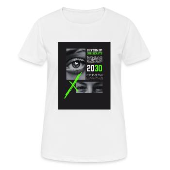 Design ohne Titel 1 - Frauen T-Shirt atmungsaktiv - Weiß - Vorne - AI Model Female 172 dark (172cm)
