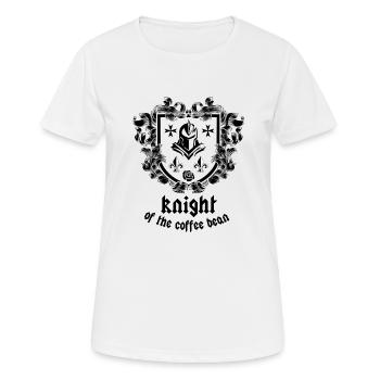 Knight of coffee - Frauen T-Shirt atmungsaktiv - Weiß - Vorne - AI Model Female 172 dark (172cm)