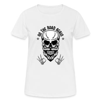 De retour sur la route - T-shirt respirant Femme - blanc - Devant - AI Model Female 172 dark (172cm)