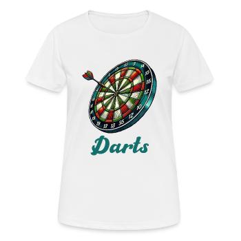 Dartboard Darts - Women's Breathable T-Shirt - white - Front - AI Model Female 172 dark (172cm)
