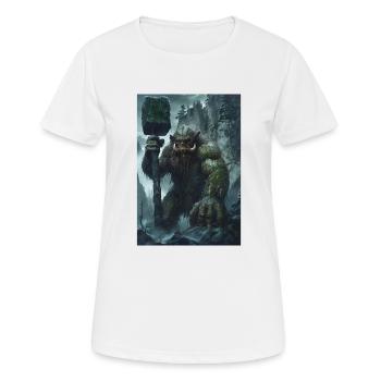 Riese Fabelwesen Mythologie Geschenk - Frauen T-Shirt atmungsaktiv - Weiß - Vorne - AI Model Female 172 dark (172cm)