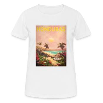 Honduras Stolz Herkunft Geschenk - Frauen T-Shirt atmungsaktiv - Weiß - Vorne - AI Model Female 172 dark (172cm)