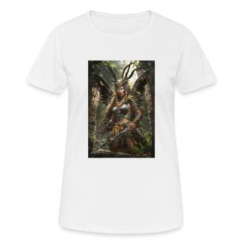 Kriegerin Mythologie Mythos Geschenk - Frauen T-Shirt atmungsaktiv - Weiß - Vorne - AI Model Female 172 dark (172cm)