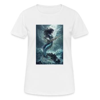 Meerjungfrau Legende Mythos Geschenk - Frauen T-Shirt atmungsaktiv - Weiß - Vorne - AI Model Female 172 dark (172cm)
