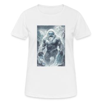 Yeti Mythologie Legende Geschenk - Frauen T-Shirt atmungsaktiv - Weiß - Vorne - AI Model Female 172 dark (172cm)