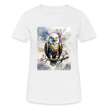 Pygargue à tête blanche - T-shirt respirant Femme - blanc - Devant - AI Model Female 172 dark (172cm)