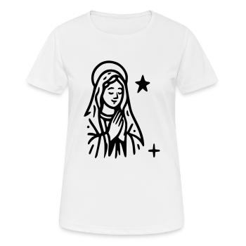 Sainte Marie - Women's Breathable T-Shirt - white - Front - AI Model Female 172 dark (172cm)