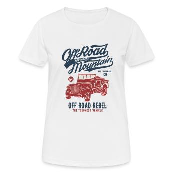 Off Road Jeep - Frauen T-Shirt atmungsaktiv - Weiß - Vorne - AI Model Female 172 dark (172cm)
