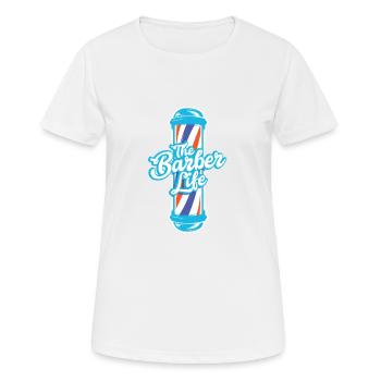Das Frisör Leben - Frauen T-Shirt atmungsaktiv - Weiß - Vorne - AI Model Female 172 dark (172cm)