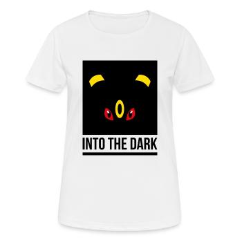 IN DIE DUNKELHEIT - Frauen T-Shirt atmungsaktiv - Weiß - Vorne - AI Model Female 172 dark (172cm)