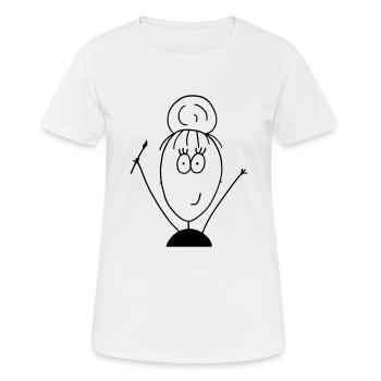 IchIngoFlamingo - T-shirt respirant Femme - blanc - Devant - AI Model Female 172 dark (172cm)