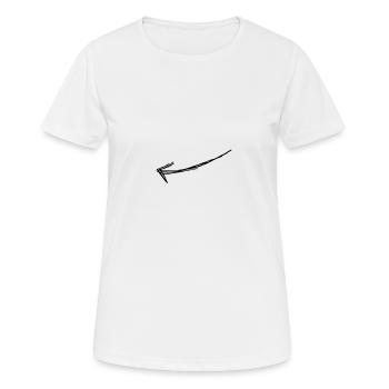 Pfeil - Frauen T-Shirt atmungsaktiv - Weiß - Vorne - AI Model Female 172 dark (172cm)