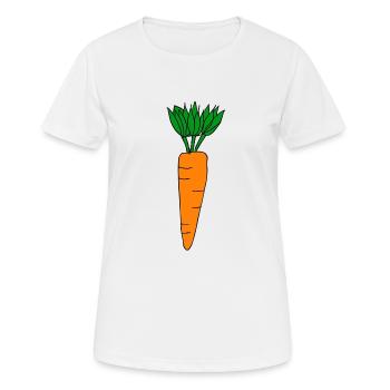 carotte - T-shirt respirant Femme - blanc - Devant - AI Model Female 172 dark (172cm)