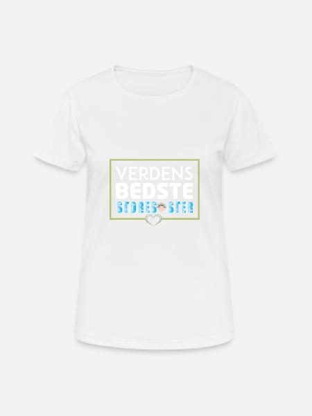 'S Werelds beste grote zus - Dame T-shirt svedtransporterende - hvid