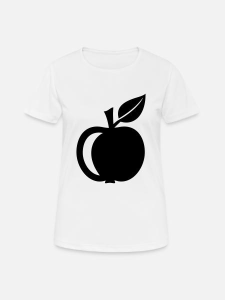 Apple - Women's Breathable T-Shirt - white