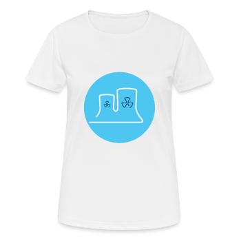 Atomkraftwerk - Frauen T-Shirt atmungsaktiv - Weiß - Vorne - AI Model Female 172 dark (172cm)
