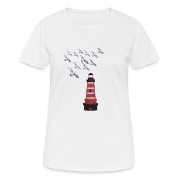 phare - T-shirt respirant Femme - blanc - Devant - AI Model Female 172 dark (172cm)