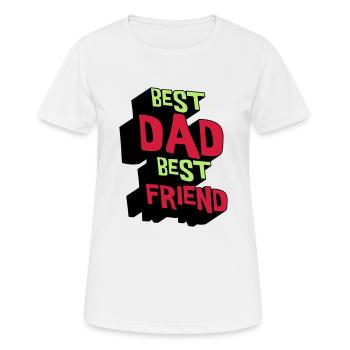 Bester Vater Bester Freund - Frauen T-Shirt atmungsaktiv - Weiß - Vorne - AI Model Female 172 dark (172cm)
