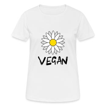 vegan - T-shirt respirant Femme - blanc - Devant - AI Model Female 172 dark (172cm)