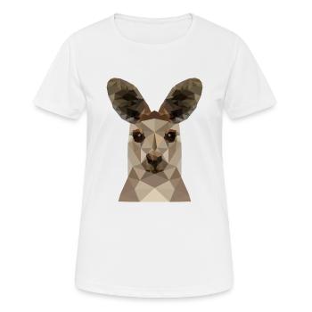 kangaroo - Women's Breathable T-Shirt - white - Front - AI Model Female 172 dark (172cm)