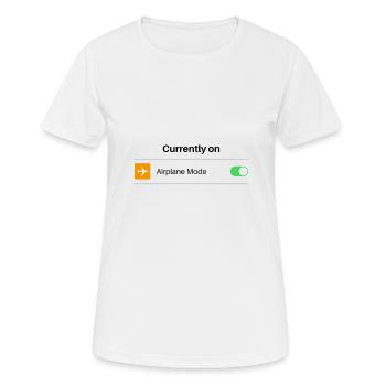 Airplane Mode - Chill Design - Airplane Mode - Women's Breathable T-Shirt - white - Front - AI Model Female 172 dark (172cm)