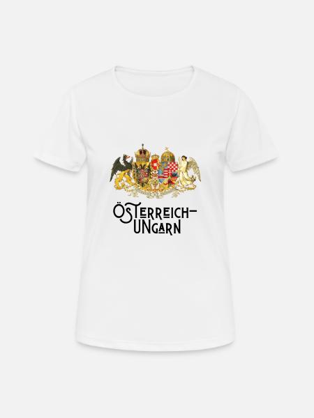 Wappen Österreich-Ungarns - Frauen T-Shirt atmungsaktiv - Weiß
