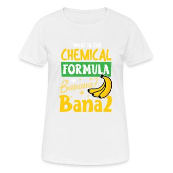 What is the chemical formula for banana BaNa2 - Women's Breathable T-Shirt - white - Front - AI Model Female 172 dark (172cm)