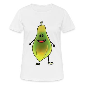 Fruits Fruits Tropicaux Fruits Fruits Fantaisie Papaye - T-shirt respirant Femme - blanc - Devant - AI Model Female 172 dark (172cm)