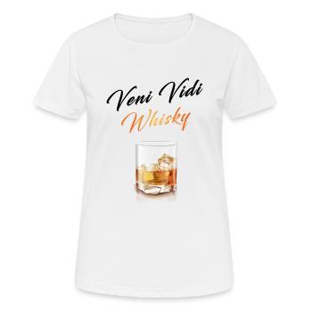 Veni Vidi Whisky - T-shirt respirant Femme - blanc - Devant - AI Model Female 172 dark (172cm)