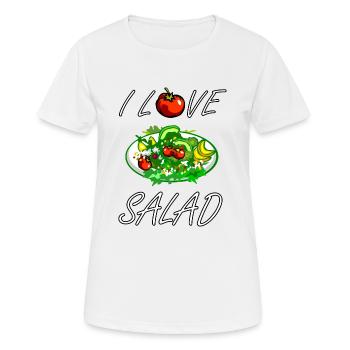 Salade - T-shirt respirant Femme - blanc - Devant - AI Model Female 172 dark (172cm)