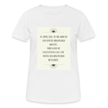 Palestine La palestine sort no était la guerre cadeau - T-shirt respirant Femme - blanc - Devant - AI Model Female 172 dark (172cm)