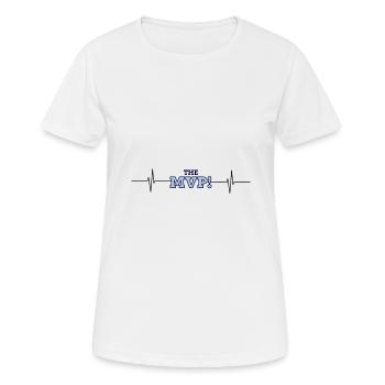 "The Most Valuable Player" design - Women's Breathable T-Shirt - white - Front - AI Model Female 172 dark (172cm)