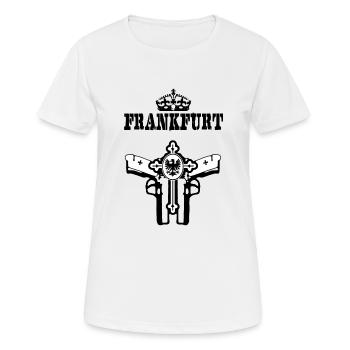 Francfort - T-shirt respirant Femme - blanc - Devant - AI Model Female 172 dark (172cm)