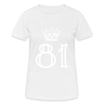 81 Couronne numérique - T-shirt respirant Femme - blanc - Devant - AI Model Female 172 dark (172cm)
