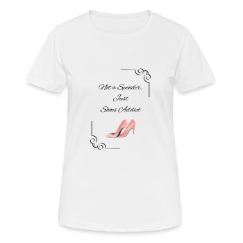 Shoes addict - T-shirt respirant Femme - blanc - Devant - AI Model Female 172 dark (172cm)