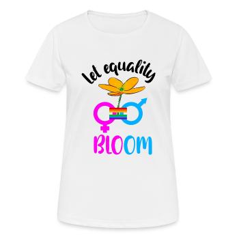 Equality - Women's Breathable T-Shirt - white - Front - AI Model Female 172 dark (172cm)