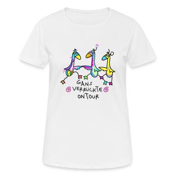 Junggesellinen Weiberabend - Frauen T-Shirt atmungsaktiv - Weiß - Vorne - AI Model Female 172 dark (172cm)