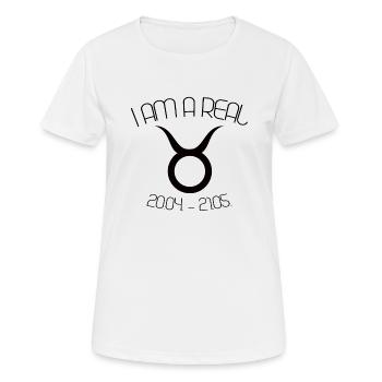 TAURUS ZODIAC - T-shirt respirant Femme - blanc - Devant - AI Model Female 172 dark (172cm)