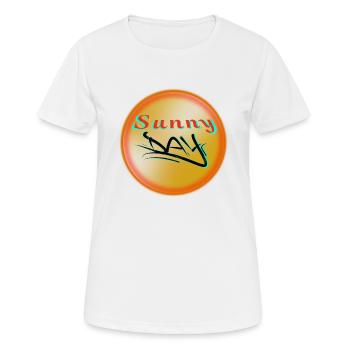 Journée ensoleillée - T-shirt respirant Femme - blanc - Devant - AI Model Female 172 dark (172cm)