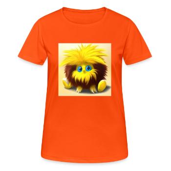 the cuddle No.2 - Women's Breathable T-Shirt - neon orange - Front - AI Model Female 172 dark (172cm)