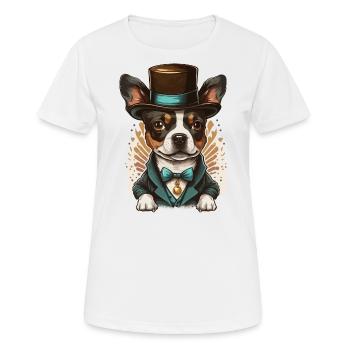 Hunde-Tricks - Frauen T-Shirt atmungsaktiv - Weiß - Vorne - AI Model Female 172 dark (172cm)