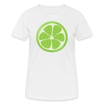 Limette Kostüm Faschingskostüm Fasching Limetten - Frauen T-Shirt atmungsaktiv - Weiß - Vorne - AI Model Female 172 dark (172cm)