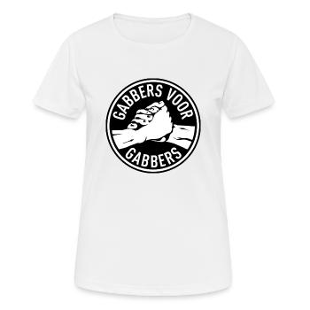 Gabbers voor Gabbers / Gabbers for Gabbers / Gabber - Women's Breathable T-Shirt - white - Front - AI Model Female 172 dark (172cm)