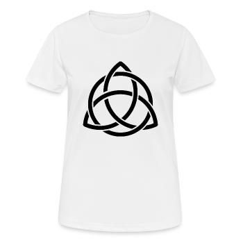 Keltische Knoten wundervolles Keltisches Symbol - Frauen T-Shirt atmungsaktiv - Weiß - Vorne - AI Model Female 172 dark (172cm)