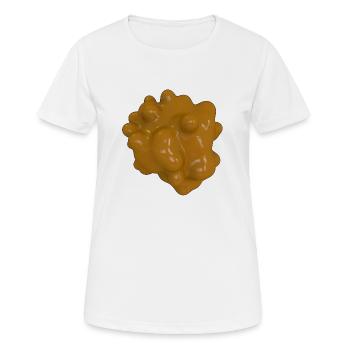 Blobs - Brown - Women's Breathable T-Shirt - white - Front - AI Model Female 172 dark (172cm)