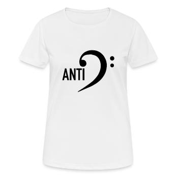 Antifa / Féminisme magique - T-shirt respirant Femme - blanc - Devant - AI Model Female 172 dark (172cm)