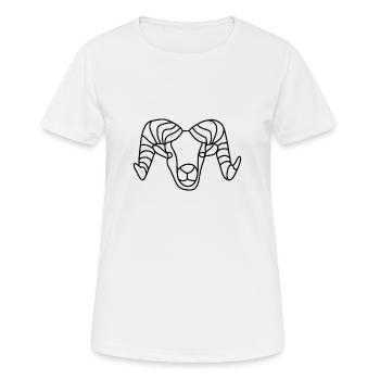 Aries - zodiac sign Aries - Women's Breathable T-Shirt - white - Front - AI Model Female 172 dark (172cm)
