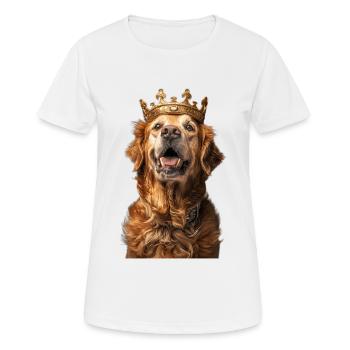 Golden retriever - T-shirt respirant Femme - blanc - Devant - AI Model Female 172 dark (172cm)